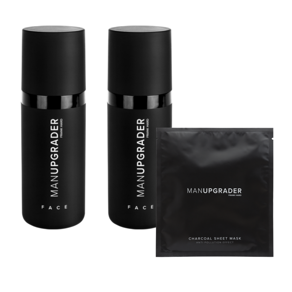 Manupgrader Bundle Face Cream & Charcoal Sheet Mask